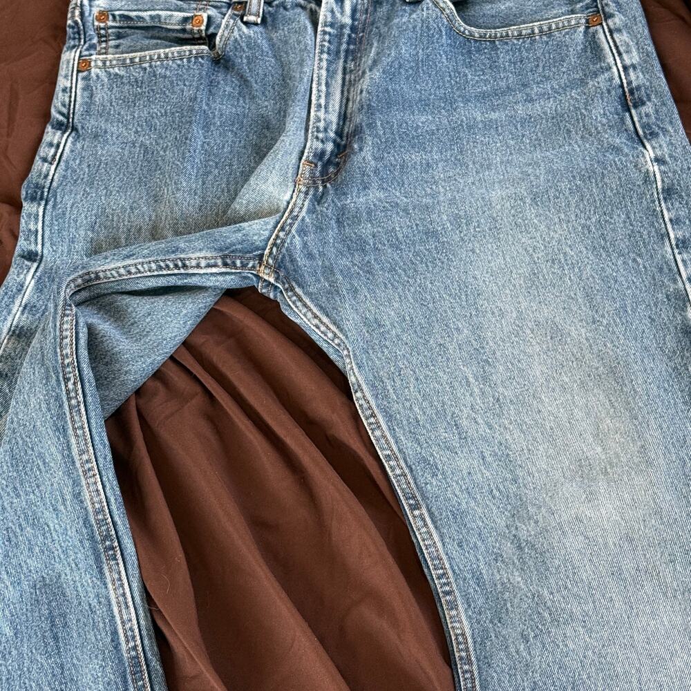 Levi's 505 Men's 36x30 100% Cotton 5-pocket straight regular fit dark stonewash - Picture 3 of 10